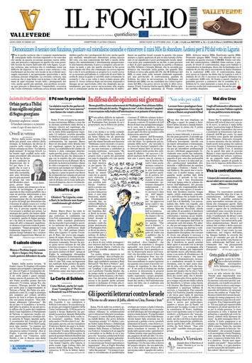 Prima-pagina-il foglio-messina-edizione-di-oggi-30-10-2024